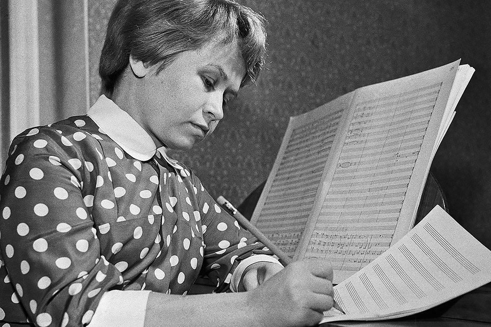 Композитор Александра Пахмутова. 1961 год