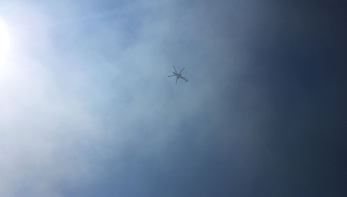 Вертолет ВВС Ирака над Мосулом