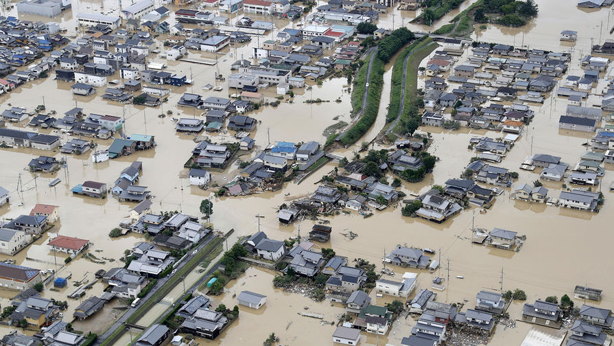 Последствия наводнения в&nbsp;префектуре Окаяма в&nbsp;Японии, 8 июля 2018 года