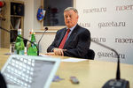 Владимир Якунин во время онлайн-интервью редакции «Газеты.Ru»