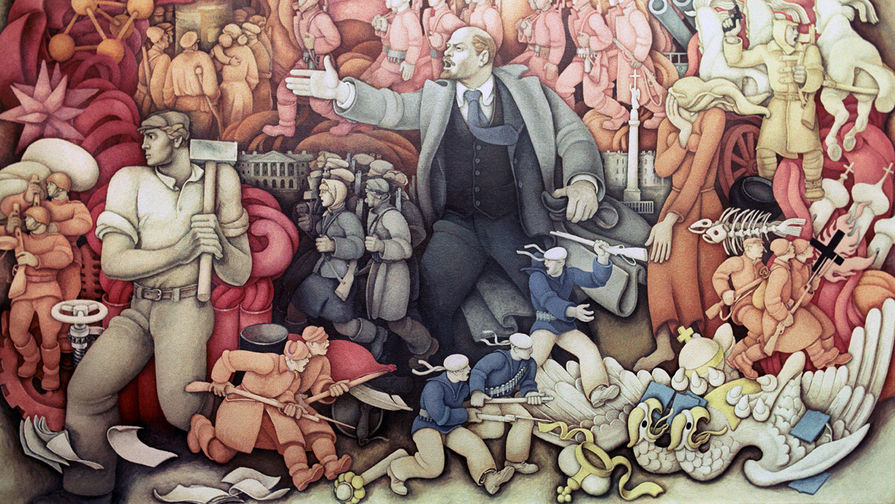 Картина Константина Махарадзе «В.И. Ленин». Репродукция