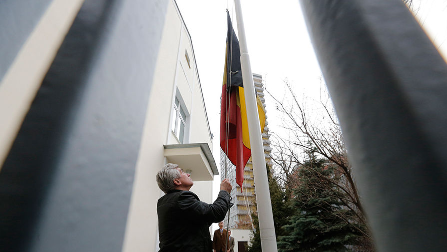 У&nbsp;здания посольства Бельгии в&nbsp;Москве приспустили флаг