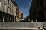 Полиция и перекрытые улицы Дублина в День Святого Патрика, 17 марта 2021 года