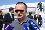 Помощник президента РФ Владимир Мединский в аэропорту Стамбула, 23 июля 2025 года