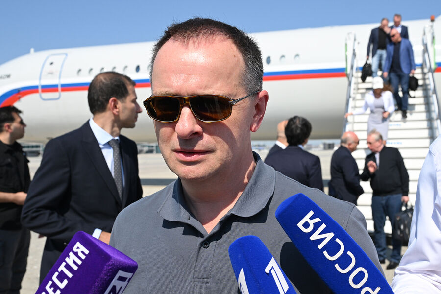 Помощник президента РФ Владимир Мединский в&nbsp;аэропорту Стамбула, 23&nbsp;июля 2025&nbsp;года