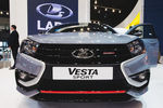 Автомобиль LADA Vesta Sport на Московском международном автосалоне, 29 августа 2018 года