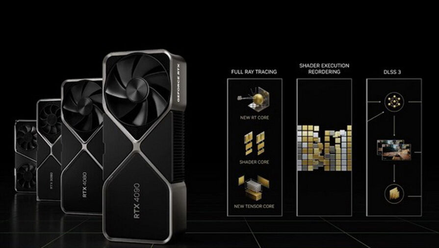 Nvidia представила флагманскую видеокарту GeForce RTX 4090 с 24 ГБ памяти