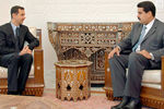 Президент Сирии Башар Асад во время встречи с главой МИД Венесуэлы Николасом Мадуро в Дамаске, 2007 год