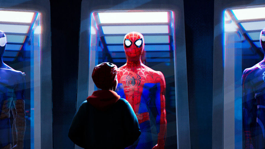 Кадр из мультфильма «Человек-паук: Через вселенные» (2018)