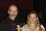 Лучшие актер и актриса 2006-го года Петр Мамонов («Остров») и Анна Михалкова («Связь») на церемонии вручения национальной премии «Золотой орел», 2007 год
