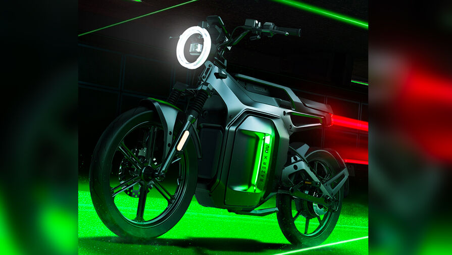 Производитель геймерской техники Razer выпустил электромотоцикл NIU X Razer SQi Edition