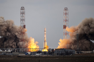 Запуск ракеты-носителя «Протон-М» (фото из архива)