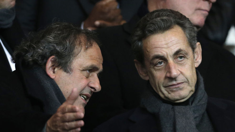 Бывший глава УЕФА Мишель Платини и экс-президент Франции Николя Саркози
