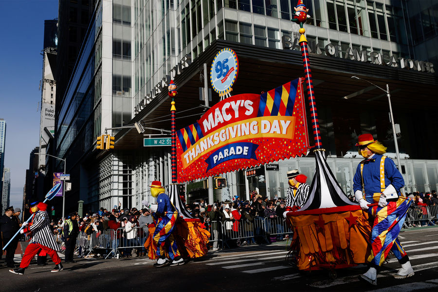 На&nbsp;95-м параде Мэйси в&nbsp;День благодарения, Нью-Йорк, США, 25&nbsp;ноября 2021&nbsp;года
