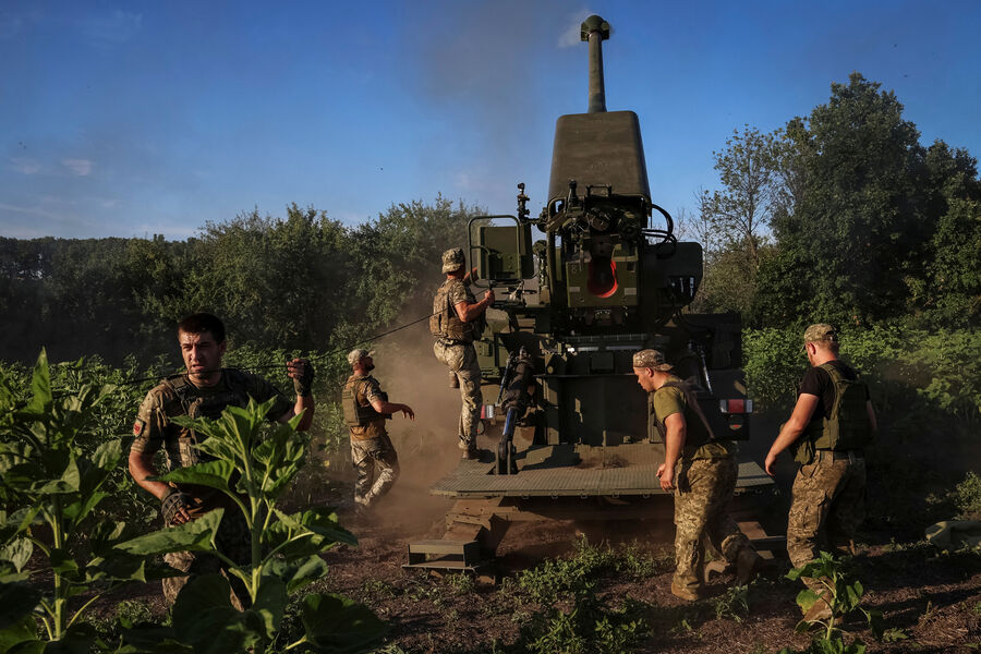 Украинские военнослужащие на линии фронта на востоке Украины, 20 июля 2023 года