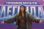 Блогер, фитнес-тренер и певица Валерия Василевская (Bearwolf) на церемонии вручения ХХ национальной телевизионной премии в области популярной музыки МУЗ-ТВ 2025. Легенда в Live Арене в Москве, 7 июня 2025 года
