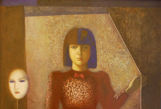 Никита Медведев. Портрет Лизы с маской. 1989-2007