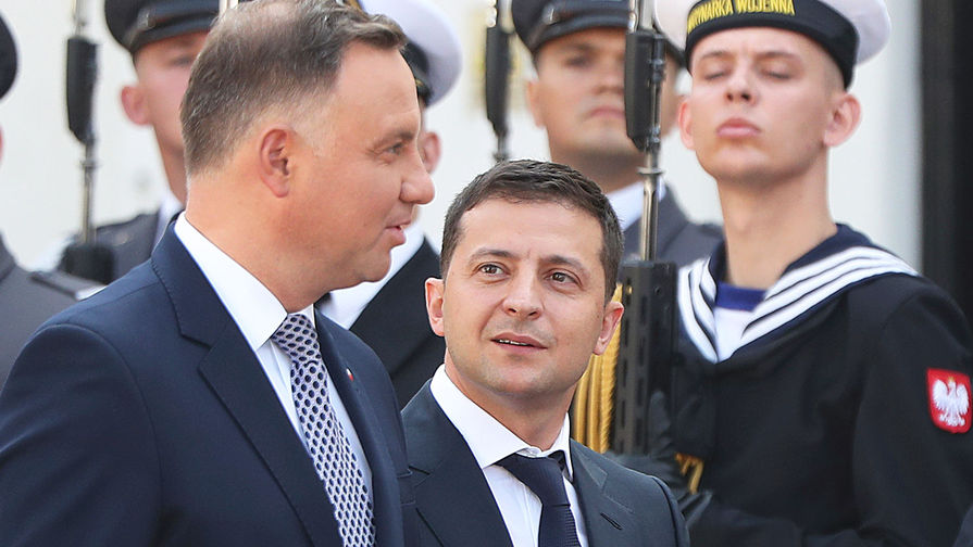 Глава Польши Анджей Дуда и президент Украины Владимир Зеленский, 31 августа 2019 года