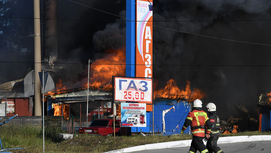 Число пострадавших при пожаре на АЗС в Новосибирске увеличилось до 33