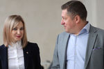 Наталья Поклонская и Иван Соловьев на IV Ялтинском международном экономическом форуме в Ливадийском дворце, 19 апреля 2019 года