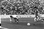 Паоло Росси во время матча Чемпионата мира между сборными Италии и Венгрии, 1978 год
