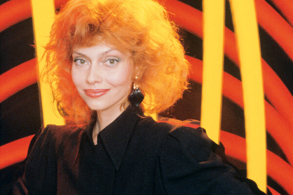 Советская модель и киноактриса Елена Метелкина, 1989 год 