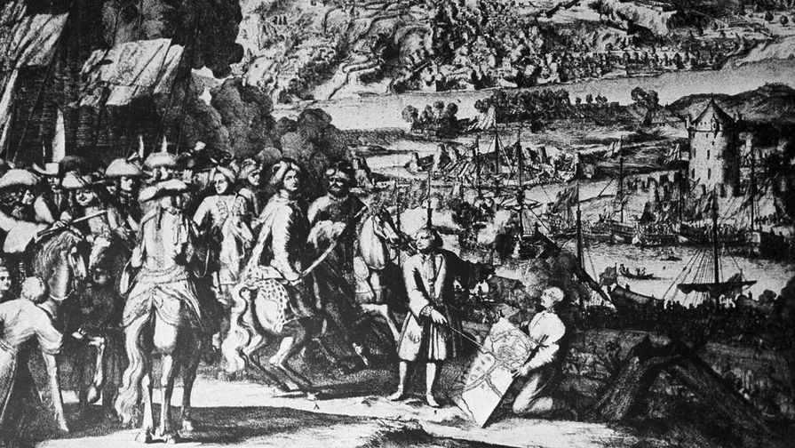 Адриан Шхонебек. «Взятие города Азова». 1696 год