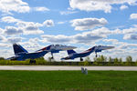 Истребители Су-З0СМ пилотажной группы &laquo;Русские витязи&raquo; на&nbsp;военном аэродроме Кубинка во время репетиции воздушной части военного парада Победы, 4&nbsp;мая 2017&nbsp;года