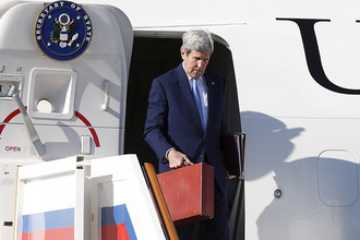 Госсекретарь США Джон Керри в аэропорту Внуково-2