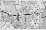 Схема перелета советских летчиков Валерия Чкалова, Георгия Байдукова и Александра Белякова из Москвы в Северную Америку через Северный полюс