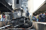 Последствия взрыва поезда на&nbsp;железнодорожном вокзале в&nbsp;центре Каира, 27 февраля 2019 года