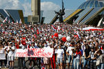 Акция сторонников оппозиции в Минске, 16 августа 2020 года