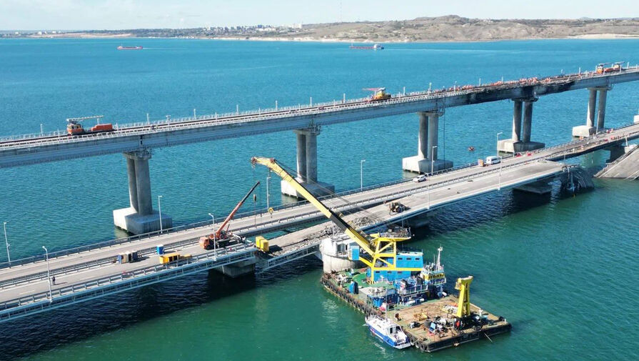 Хуснуллин: второй путь на ж/д части Крымского моста восстановят за 6-7 месяцев