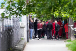 Ситуация у школы в Белграде, где произошла стрельба, 3 мая 2023 года
