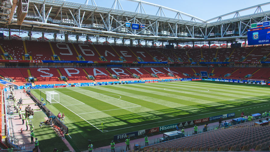 Стадион Спартак перед началом матча Аргентина-Исландия в Москве, 16 июня 2018 года