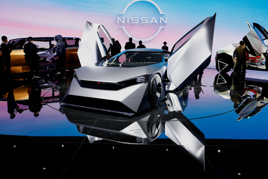 Концепт-кар Nissan Hyper Force Concept на&nbsp;автомобильной выставке в&nbsp;Токио