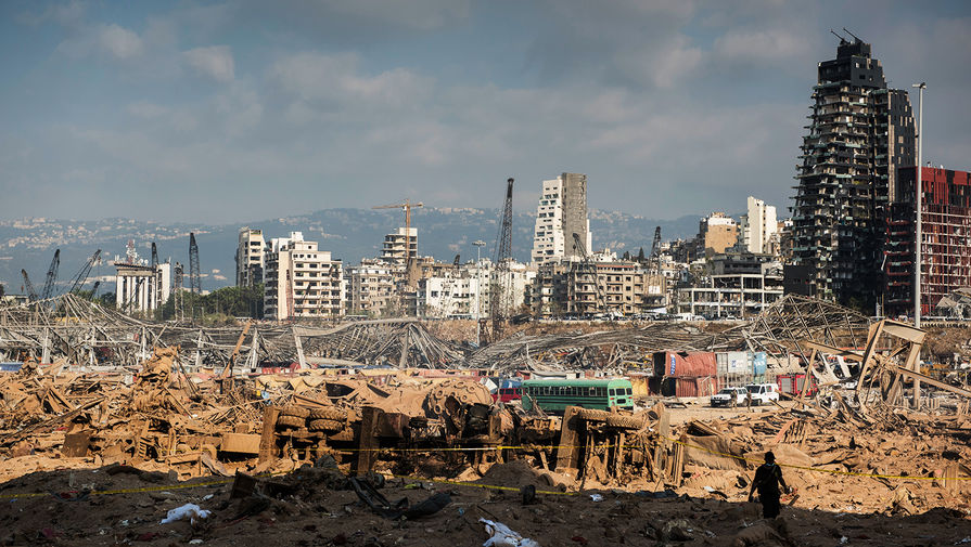 Последствия взрыва в&nbsp;порту Бейрута, 7 августа 2020 года