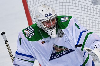 Вратарь ХК «Салават Юлаев» Андрей Кареев