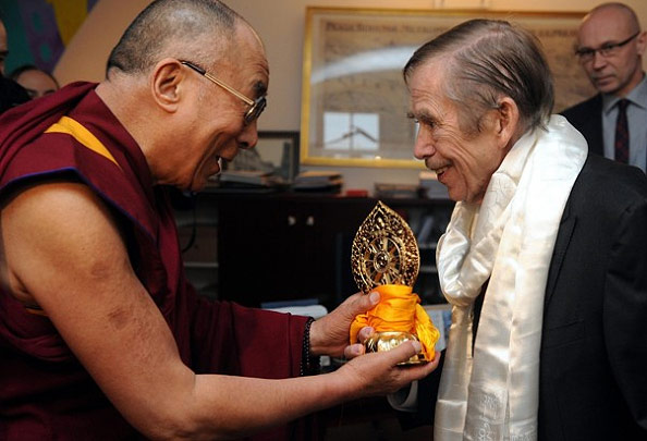Далай Лама и Вацлав Гавел