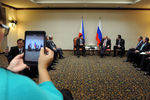 Президент РФ Владимир Путин и президент Филиппин Родриго Дутерте во время встречи на полях саммита АТЭС в Лиме