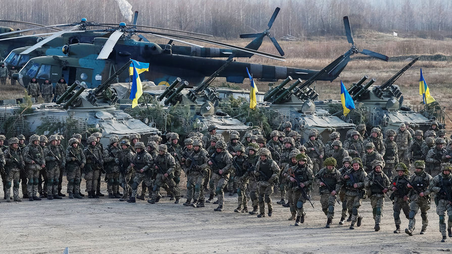 Военнослужащие Десантно-штурмовых войск Украины во время учений в Житомирской области, 21 ноября 2018 года