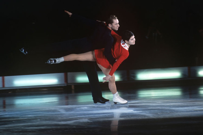 Чемпионы Европы и мира в парном катании Ирина Роднина и Алексей Уланов, 1970 год