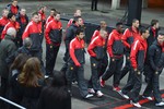 Игроки «Манчестер Юнайтед» нынешнего сезона пришли на церемонию открытия
