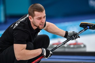 Российский керлингист Александр Крушельницкий