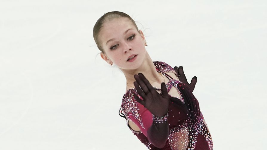 Александра Трусова на этапе Кубка России в Москве