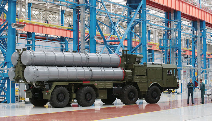 Пусковая установка зенитных ракет комплекса С-400
