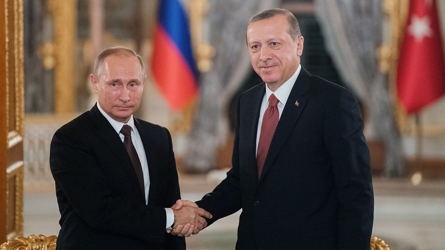 Президент РФ Владимир Путин и президент Турции Реджеп Тайип Эрдоган, октябрь 2016 года