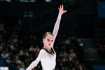 Ксения Синицына выступает в произвольной программе на чемпионате России — 2022