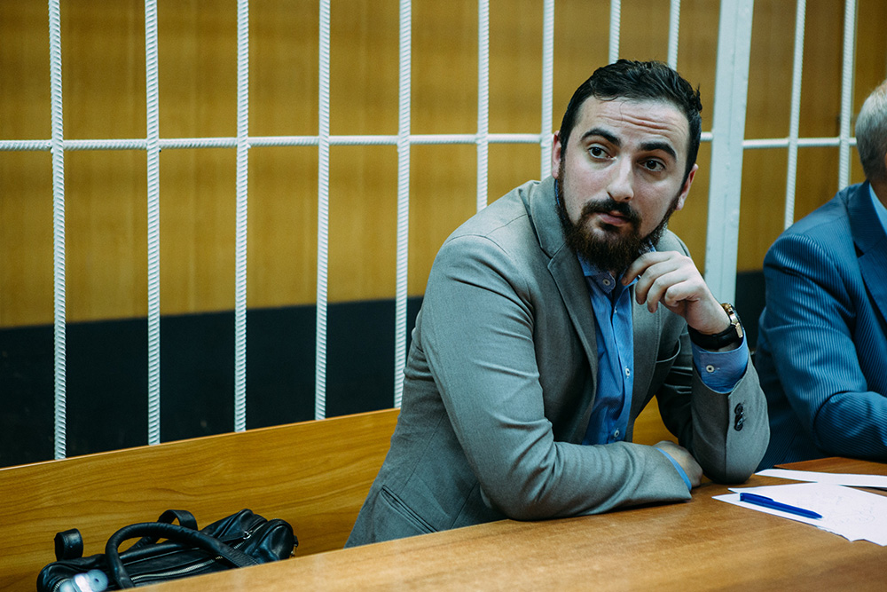 Дмитрий Цорионов (Энтео) в зале суда