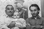 Внук Сталина Евгений Джугашвили, правнук Виссарион Евгеньевич и праправнук Иосиф Виссарионович в Тбилиси, 1995 год